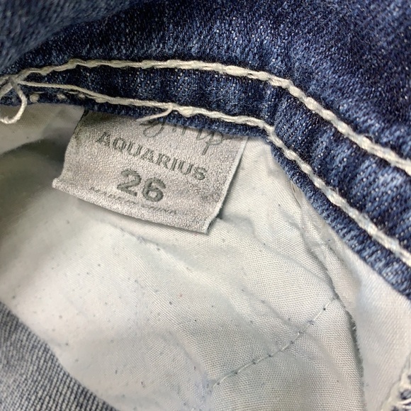 WOMEN’S Daytrip Blue Aquarius Straight Leg Jean Size 26 - Picture 9 of 10